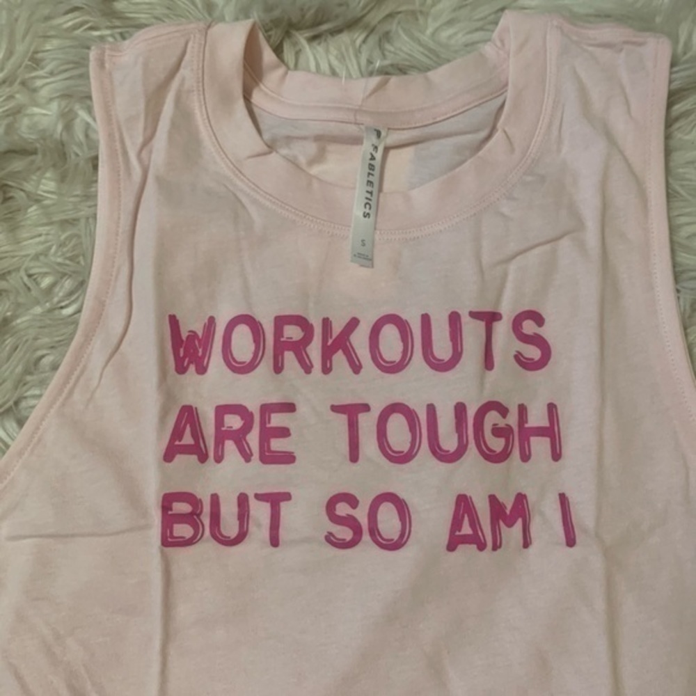 Fabletics Pink Workout Tank Size Small - Picture 9 of 11